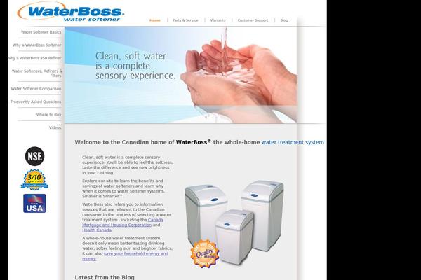 waterboss.ca site used Waterboss