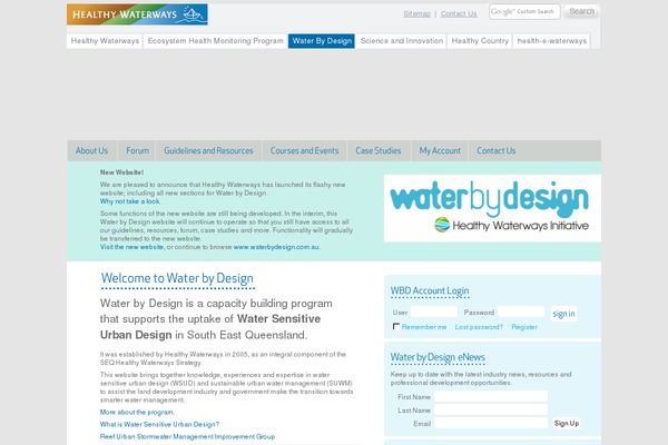 waterbydesign.com.au site used Wbd