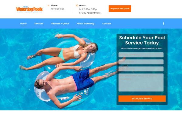 waterdogpoolservice.com site used Planter-theme