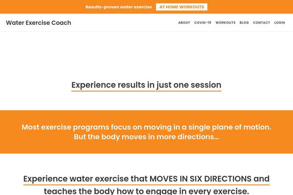 waterexercisecoach.com site used Waterexercisecoach