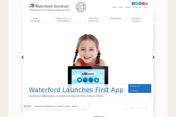 waterford.org site used Waterfordtheme