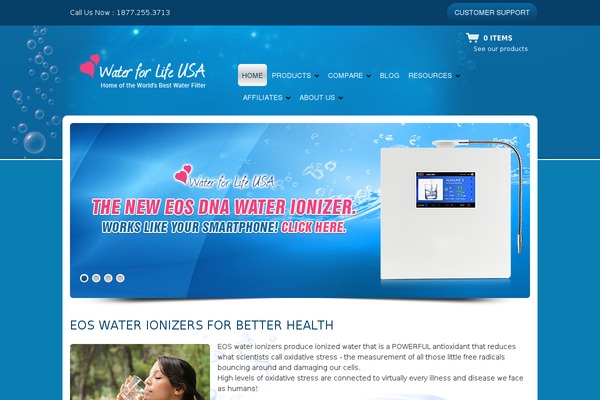 waterforlifeusa.com site used Water-for-life