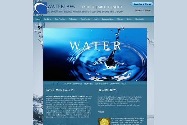 waterlaw.com site used Wp-trust-child
