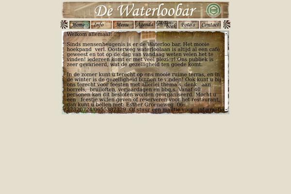 waterloobar.nl site used Waterloobar