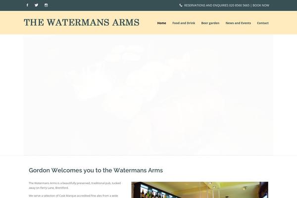 watermans-arms.co.uk site used Watermans