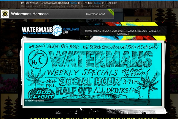 watermanshermosabeach.com site used Restobar
