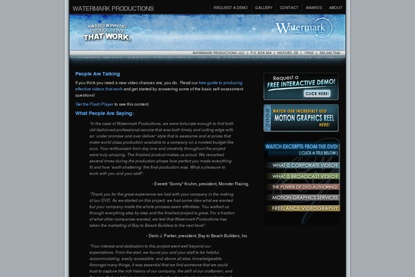 WordPress website example screenshot