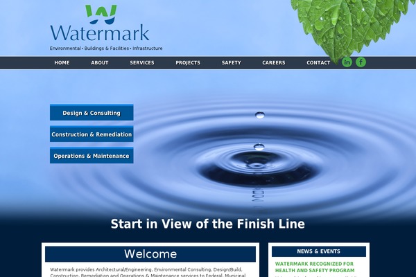 Watermark theme site design template sample