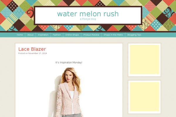 Patchwork theme site design template sample