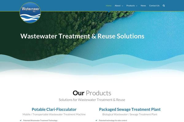 Waterneer theme websites examples