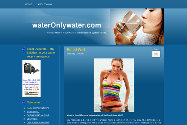 wateronlywater.com site used Blue Server