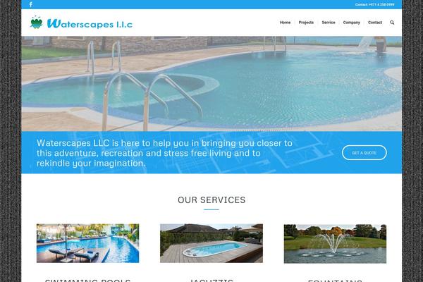 Enfold theme site design template sample