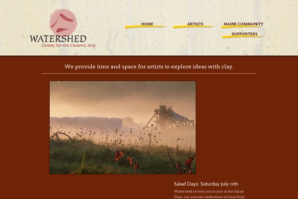 Watershed theme site design template sample