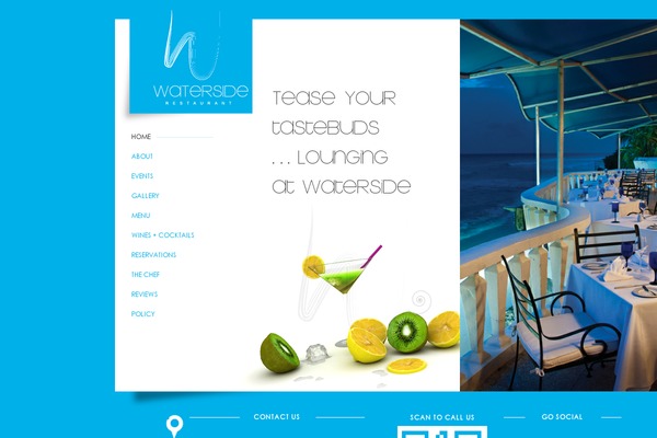 Waterside theme site design template sample