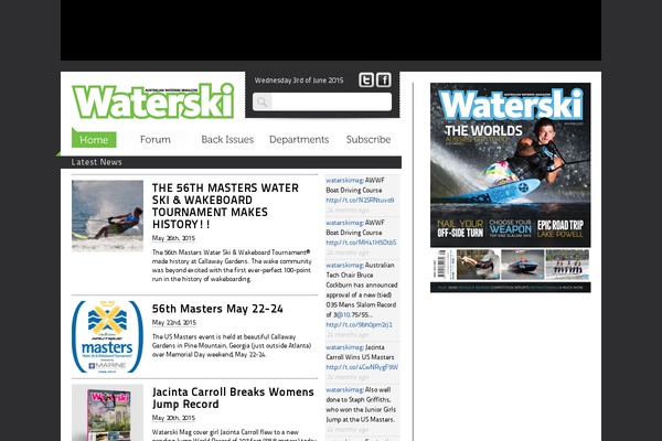 waterskimag.com.au site used Waterski
