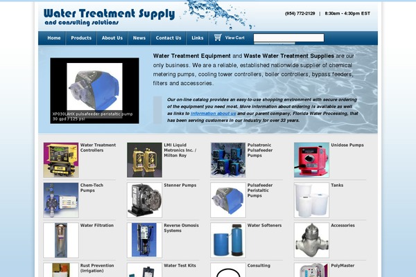 Water theme site design template sample