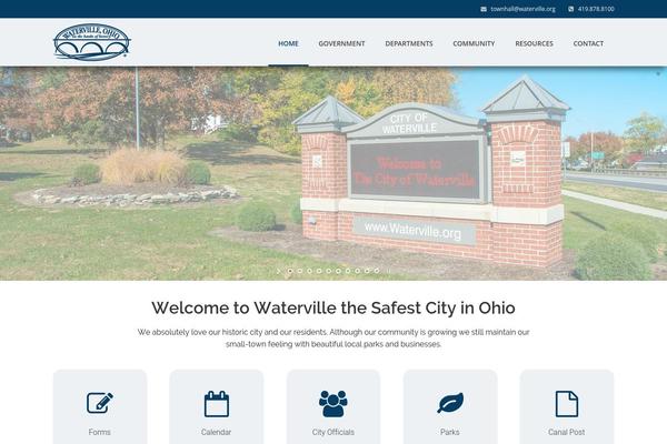 waterville.org site used Wp-city