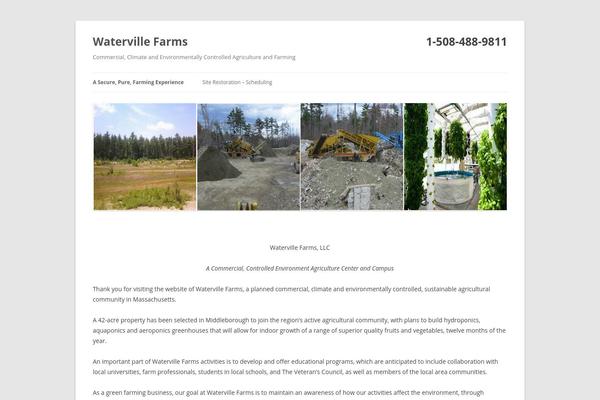 Twenty Twelve theme site design template sample