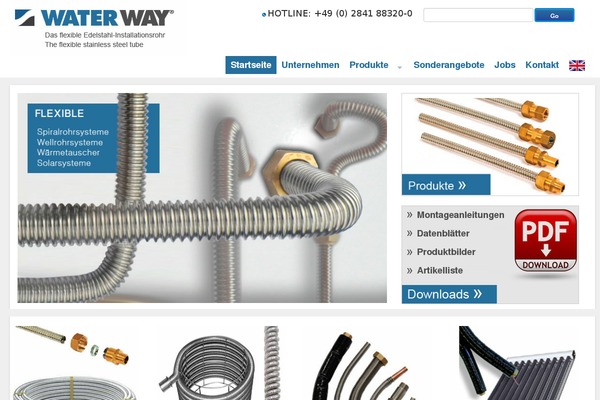 waterwaygmbh.de site used Cherry Framework