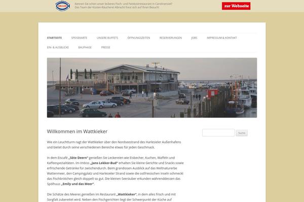 Twenty Twelve theme site design template sample
