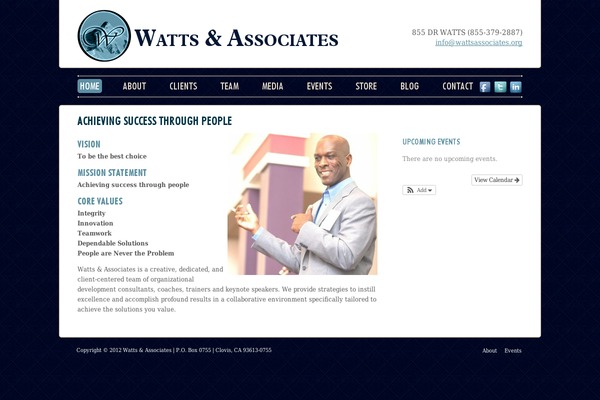 wattsassociates.org site used Watts