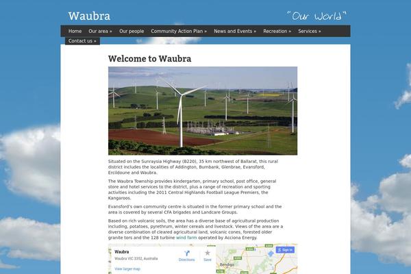 waubra.org.au site used Waubra