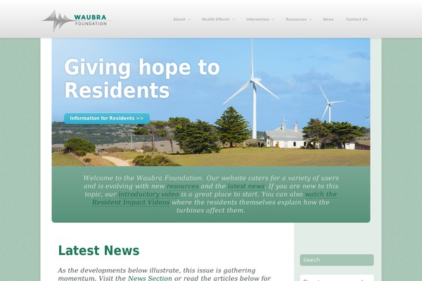 waubrafoundation.org.au site used Waubra