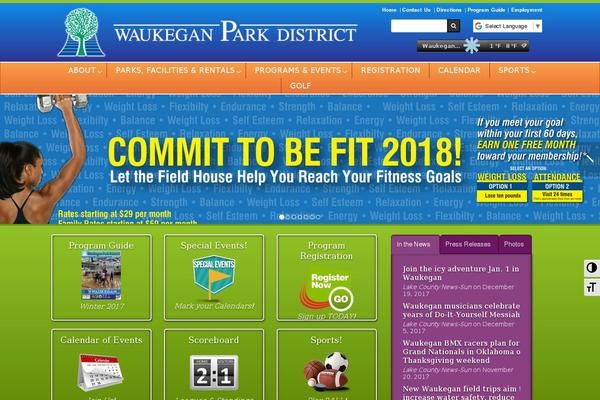 waukeganparks.org site used Reccentric