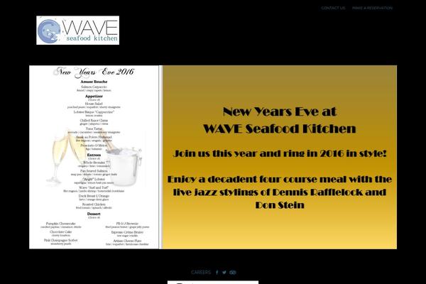 Wave theme site design template sample