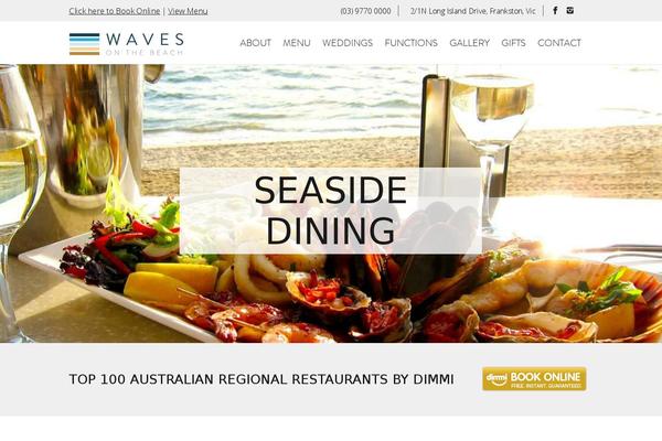 Waves theme site design template sample