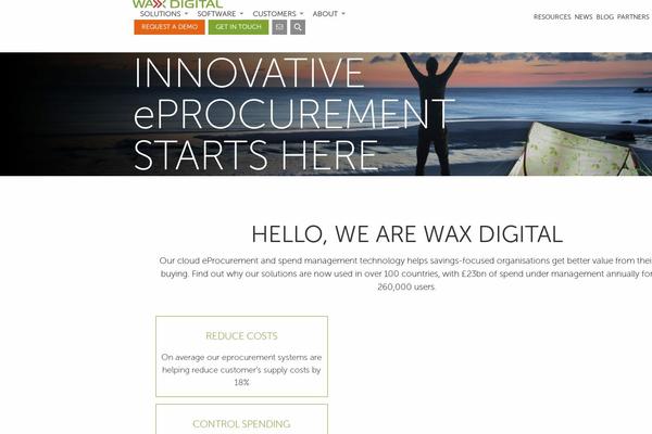 waxdigital.com site used Wax-digital