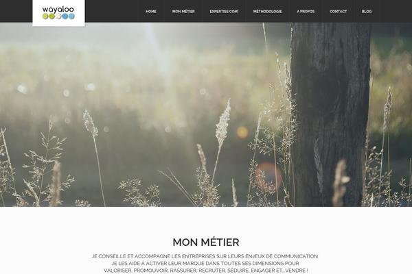 Frost theme site design template sample