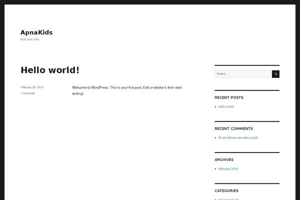 WordPress website example screenshot