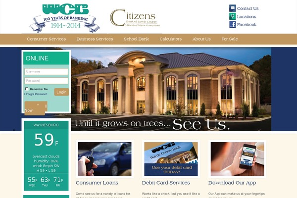 WordPress website example screenshot