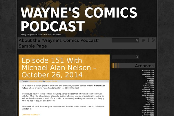 waynescomicspodcast.com site used Ping