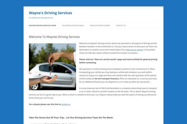 Twenty Twelve theme site design template sample