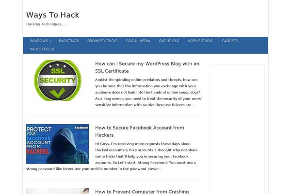 ways2hack.com site used Newstorial