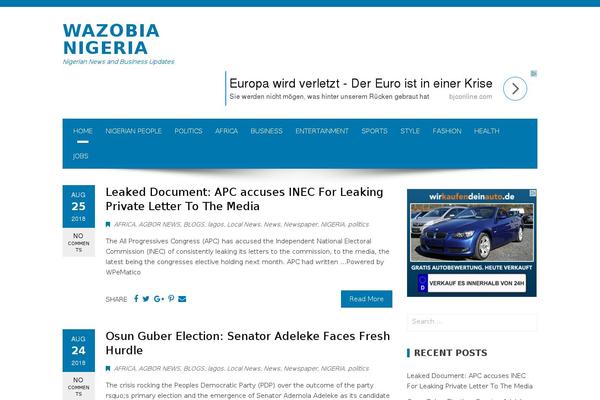 Twenty Fourteen theme site design template sample