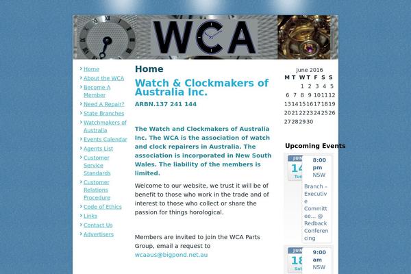 wca.org.au site used Wca
