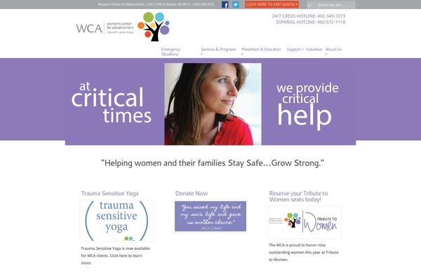 wcaomaha.org site used Wca