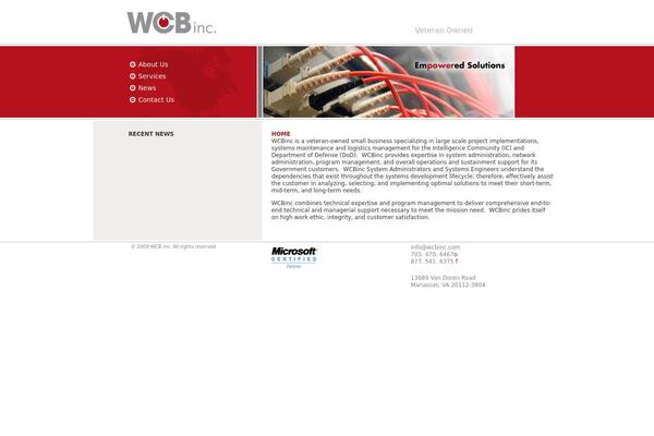 WordPress website example screenshot