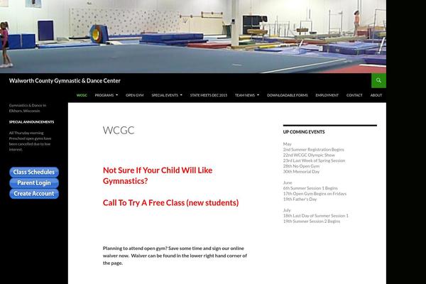 Twenty Fourteen theme site design template sample