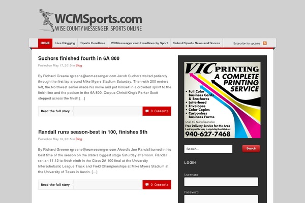 wcmsports.com site used Diarise