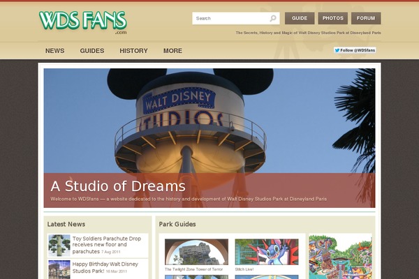 wdsfans.com site used Lumieres