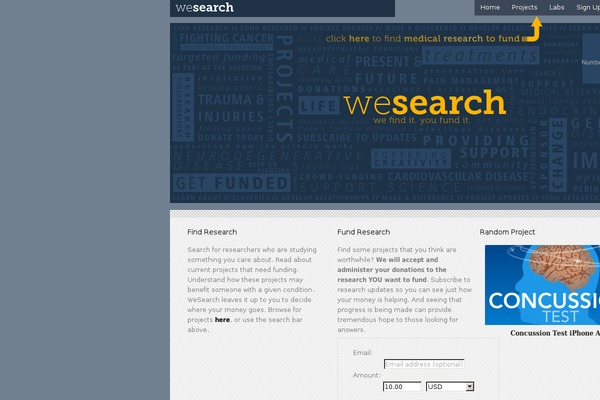 we-search.org site used Essence