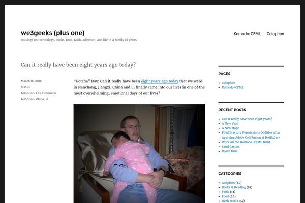 Twenty Fifteen theme site design template sample