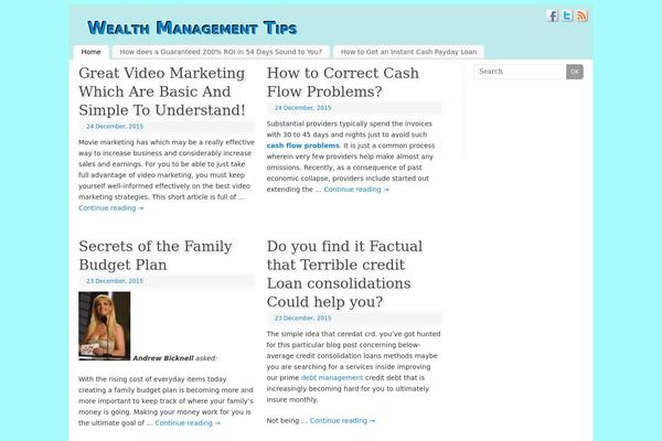 WordPress website example screenshot