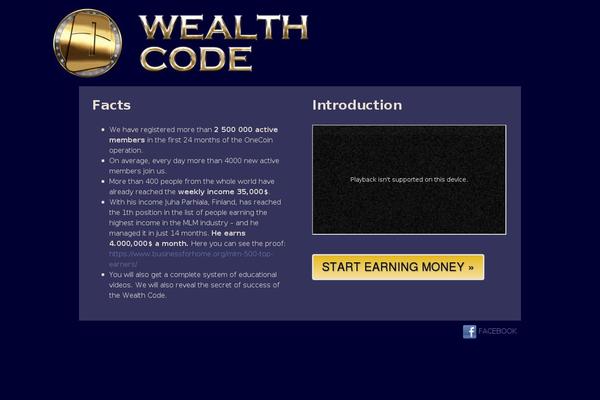 wealthcode.info site used r2d2