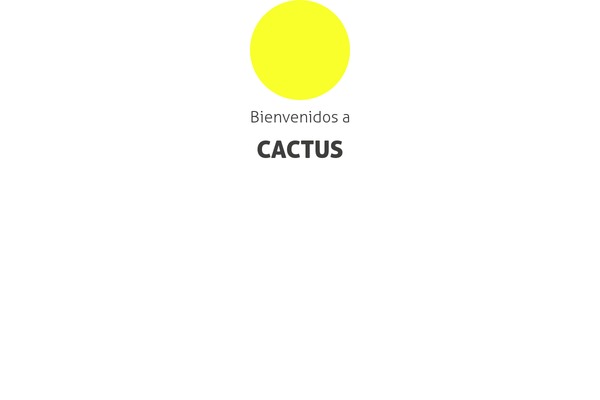 Cactus theme site design template sample