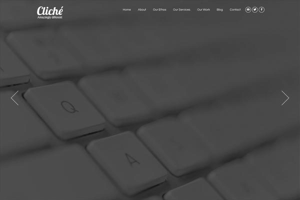 cliche WordPress theme, websites list used cliche theme cliche theme websites examples